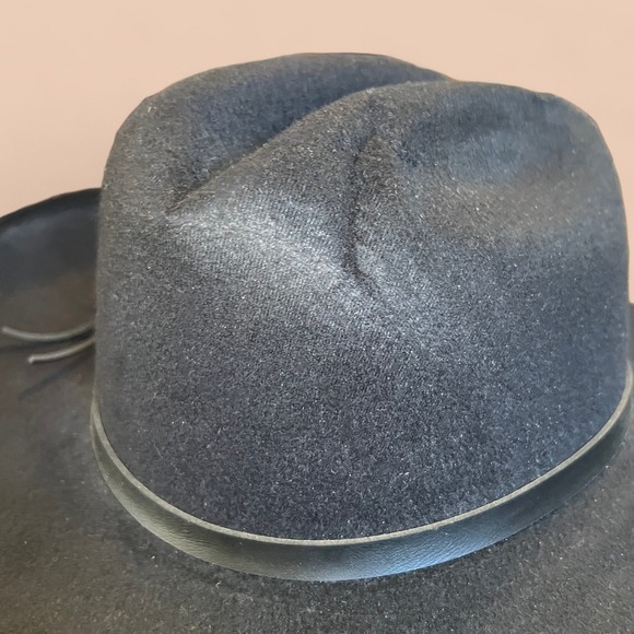 La Sierra West Hats Western Cowboy Hat Rodeo Vaquero Sombrero Equine Sz M Black - Picture 6 of 8